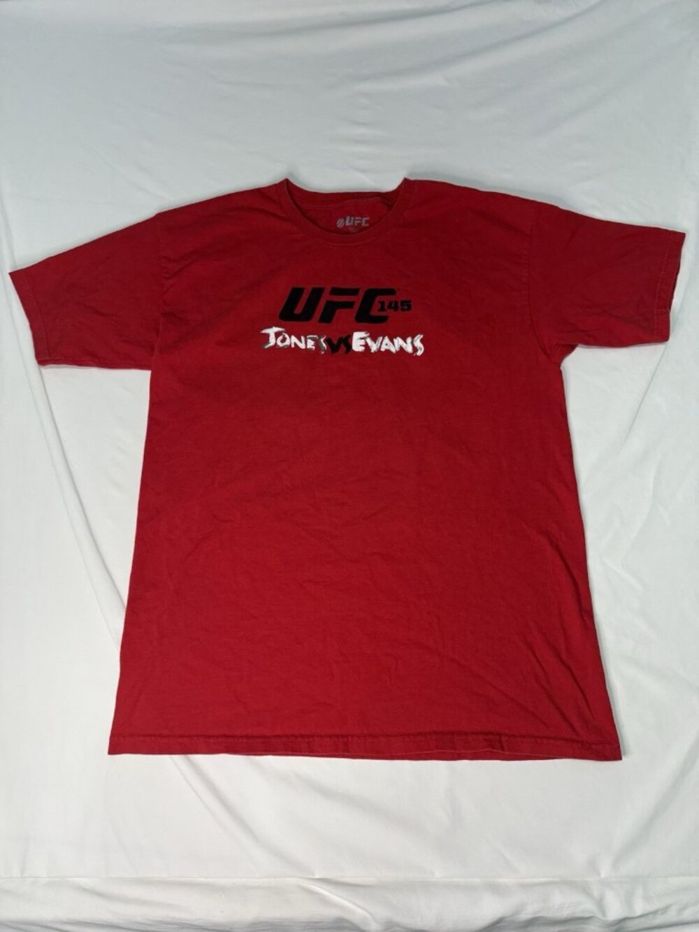 Vintage UFC 145 Jones VS Evans Tee Shirt Men’s LARGE